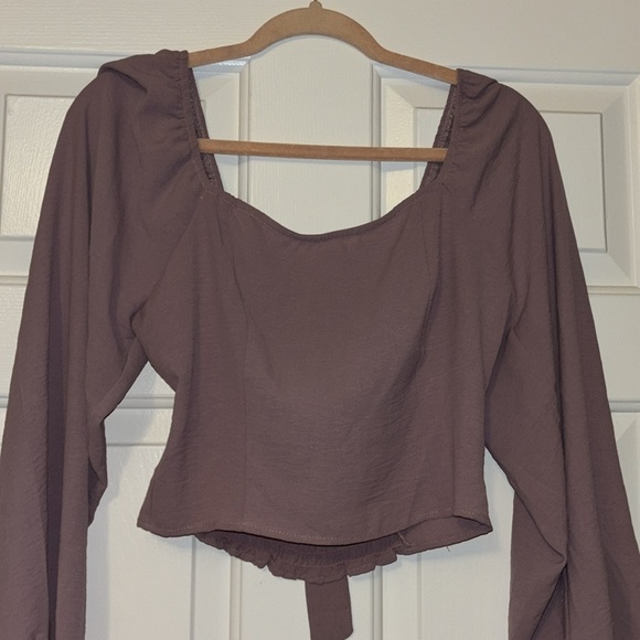 Purple long sleeve top - Picture 2 of 4